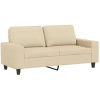 VidaXL 2-Sitzer-Sofa Creme 140 cm Stoff