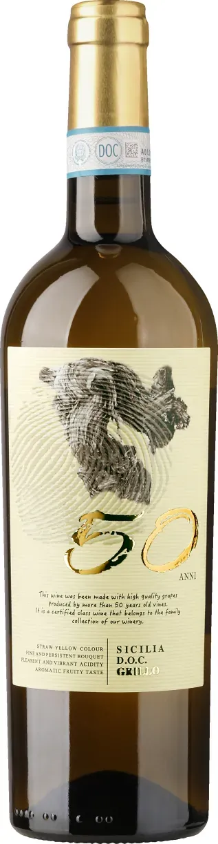 50 Anni Grillo Sicilia DOP 2024, Bio Weisswein, Biowein