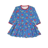 Toby Tiger Kleid Shirtkleid Weltraum Print Blau 98