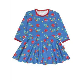 Toby Tiger Kleid Shirtkleid Weltraum Print Blau 98