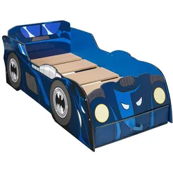 Batman: Batmobil-Bett für Kinder und Kleinkinder mit Beleuchtung inklusive Schublade zur Aufbewahrung