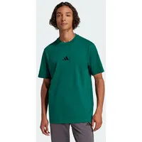 Adidas Essentials Small Logo Single Jersey T-Shirt Collegiate Green / Black 2XL