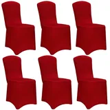 DETEX Stuhlhusse 6er-Set bordeaux OEKO-TEX®