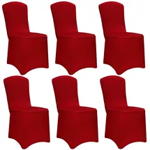 DETEX Stuhlhusse 6er-Set bordeaux OEKO-TEX®