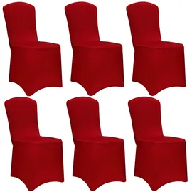 DETEX Stuhlhusse 6er-Set bordeaux OEKO-TEX®