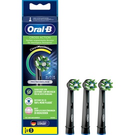Oral B CrossAction CleanMaximiser Black Edition Aufsteckbürste 3 St.