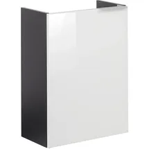 Fackelmann Waschbeckenunterschrank 44 x 60 x 24,3 cm Weiß