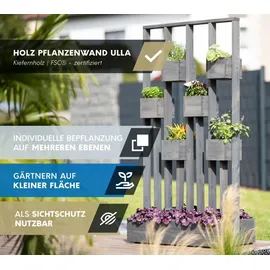 Westmann Pflanzenwand Ulla 90 x 45 x 170 cm Dunkelgrau
