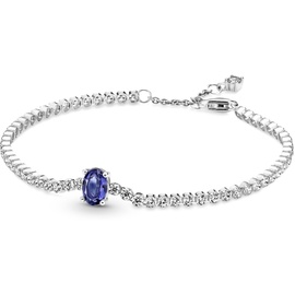 Pandora Armband Timeless "funkelnder Stein" silber, blauer Kristall, Zirkonia 590039C01 20 cm