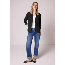 STREET ONE Basic Blazer aus Jersey - schwarz,