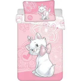 Jerry Fabrics Disney Marie Kinderbettwäsche – Bettbezug 100x135 cm & Kissenbezug 40x60 cm, Rosa