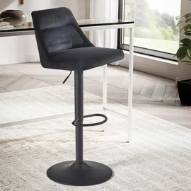 MID.YOU Barhocker 45 x 106 x 51 cm Schwarz