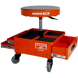 BAHCO Werkstatthocker Kunststoff orange rollbar mit Schublade