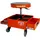 BAHCO Werkstatthocker Kunststoff orange rollbar mit Schublade