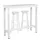 Woltu Bartisch 1 x 2 x 2 Barhocker Set Metallgestell  Weiß