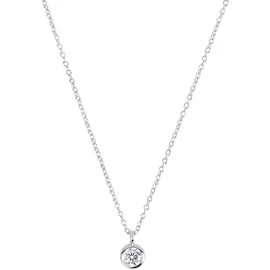 Tom Tailor Kette mit Anhänger Solitär-Optik Silber