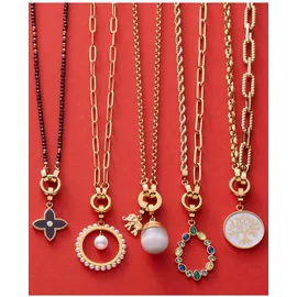 LEONARDO Damen, Kette mit Anhänger, Edelstahl, gold