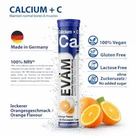 eväm Calcium + Vitamin C Brausetabletten 12x20 St.