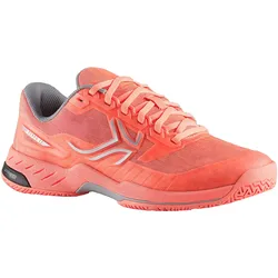 Tennisschuhe Damen TS990 korallenrot, grau|rosa|rot, 43