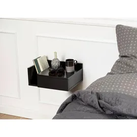 VCM Nachtschrank Ashlan 40 x 32 x 16,5 cm Schwarz