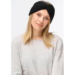 Stirnband ZWILLINGSHERZ schwarz Damen Mützen Reines Cashmere