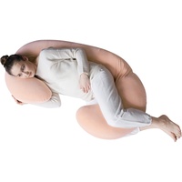Motherhood Still- und Lagerungskissen Sleepy-C Premium aus Baumwoll-Velour Öko Tex Standard 100, apricot, 300 cm