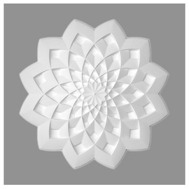 PROVISTON - Stuckrosette Polystyrol Durchmesser 631 mm Weiß Deckenrosette