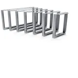 HEVVA Möbelfuß Möbelfüße GRAZ - 7 Größen von 20-50 cm - Kommodenbeine, Schrankfüße, (Set-Option: Sie können entweder 1 Stück oder ein Set von 2 Stück kaufen) weiß 25 cm x 45 cm