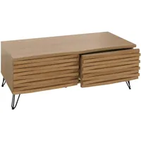 Mendler Couchtisch HWC-M49, Wohnzimmertisch Tisch, 3D-Design 2 Schubladen MDF