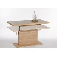 Stolkom Tische Couchtisch MONACO 120x67, höhenverstellbar ausziehbar Wohnzimmertisch