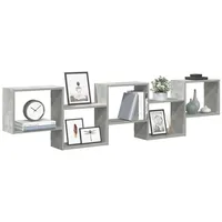 VidaXL Würfelregal 5 Fächer Betongrau