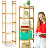 Bambus Badezimmerregal, Leiterregal, Universal Bambus