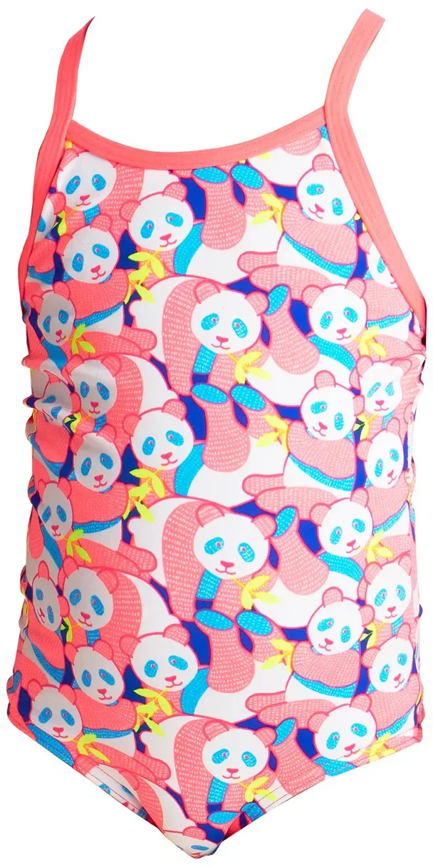 Funky Trunks Mädchen Toddler ECO - Pink Panda | Badeanzug 104