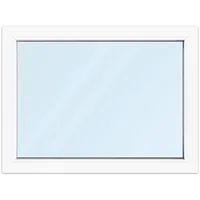 Fenster 100x75 cm, Kunststoff Profil aluplast IDEAL® 4000, Weiß, 1000x750 mm, einteilig festverglast, 2-fach Verglasung, individuell konfigurieren