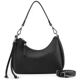 Freds Bruder My Bestie Midi Hobo Umhängetasche Kunstleder Black