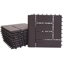 MCW WPC Bodenfliese Sarthe anthrazit 30 x 30 cm 11 St.