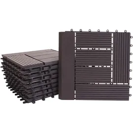 MCW WPC Bodenfliese Sarthe anthrazit 30 x 30 cm 11 St.