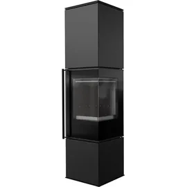 Kratki REN L rechts Ø 150 7 kW Granit/Schwarz