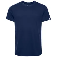 Kaipara - Merino Sportswear Unterhemd Merino Herren-Unterhemd Kurzarm Regularfit 150g light (1-St) aus reiner Merinowolle Made in Germany blau M