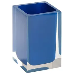 Brillantbad BISTA Glashalter Polyresin Blau 72x110x72 mm für Bad & Küche >> freistehend anwendbar