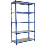 Simonrack Lagerregal Metall 1800x900x500 mm 5 Fachböden Blau/Silber