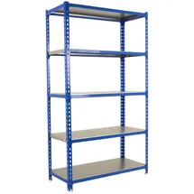 Simonrack Lagerregal Metall 1800x900x500 mm 5 Fachböden Blau/Silber