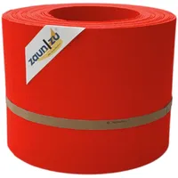 Zaunzu® zaun|zu® Sichtschutz PP Sichtschutzstreifen Doppelstabzaun Rot, 10x 2,55m