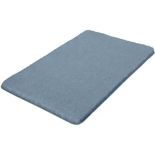 Badteppich Relax 70 x 120 cm Polyacryl Blau Stahlblau