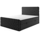 m-punkt Oxford 180 x 200 cm Schwarz