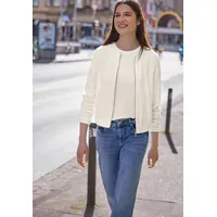 street one studio Damen, Blouson mit floraler Struktur und Zipper - 44