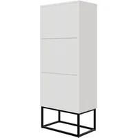 Selsey Schuhschrank Schuhregal 50 cm 3 Klappen Schuh Schrank