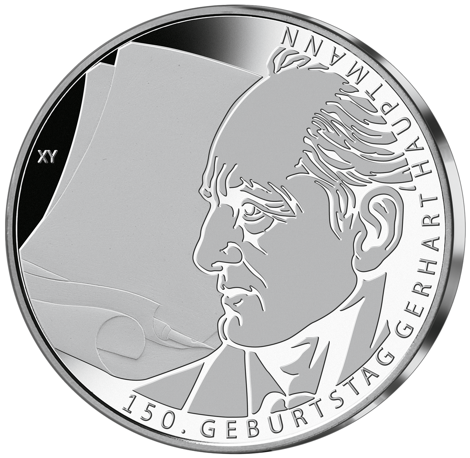 10-Euro-Silber-Gedenkmünze "150. Geburtstag Gerhart Hauptmann"!