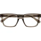 OPULIZE ERA Blaulichtfilter Lesebrille für Damen Herren - Entspiegelt & blendfrei - UV400-Schutz - Großer rechteckiger Rahmen - Computerbrillen Gaming - Durchsichtig Grau - +1,00