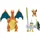 Pokémon Figuren 3er-Pack Evoli, Lauchzelot & Glurak